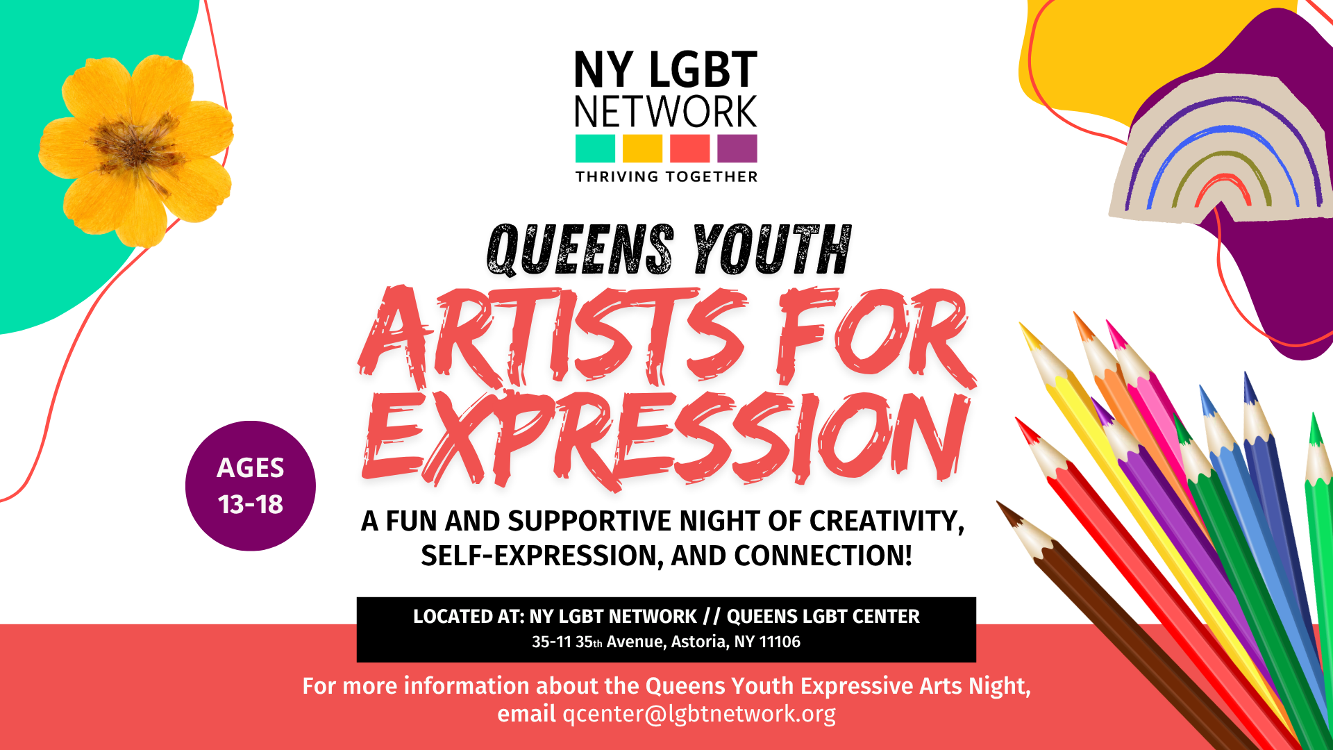 LGBT Network – Queens Youth Artists For Expression (13-18)