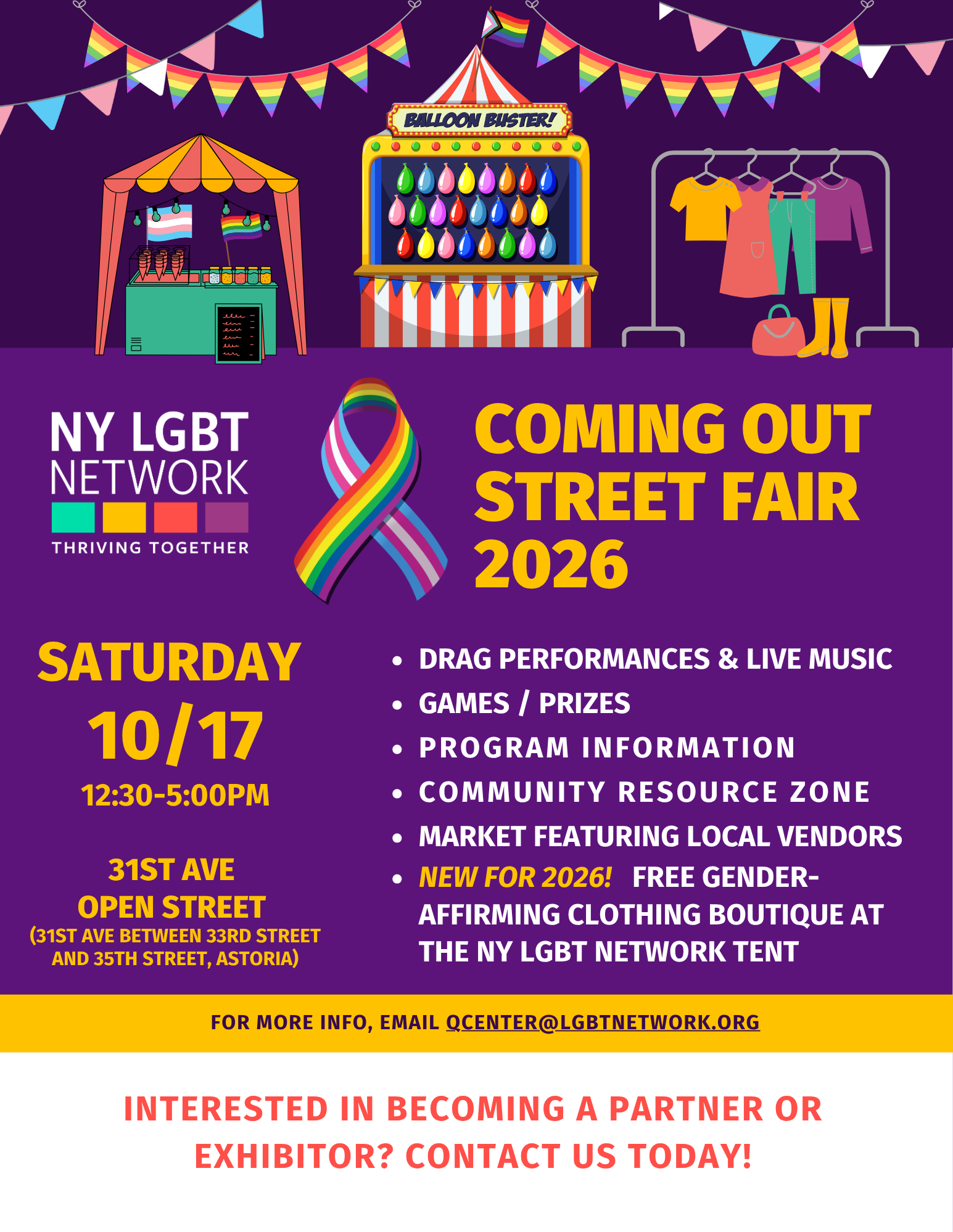 LGBT Network – Coming Out Street Fair 2026