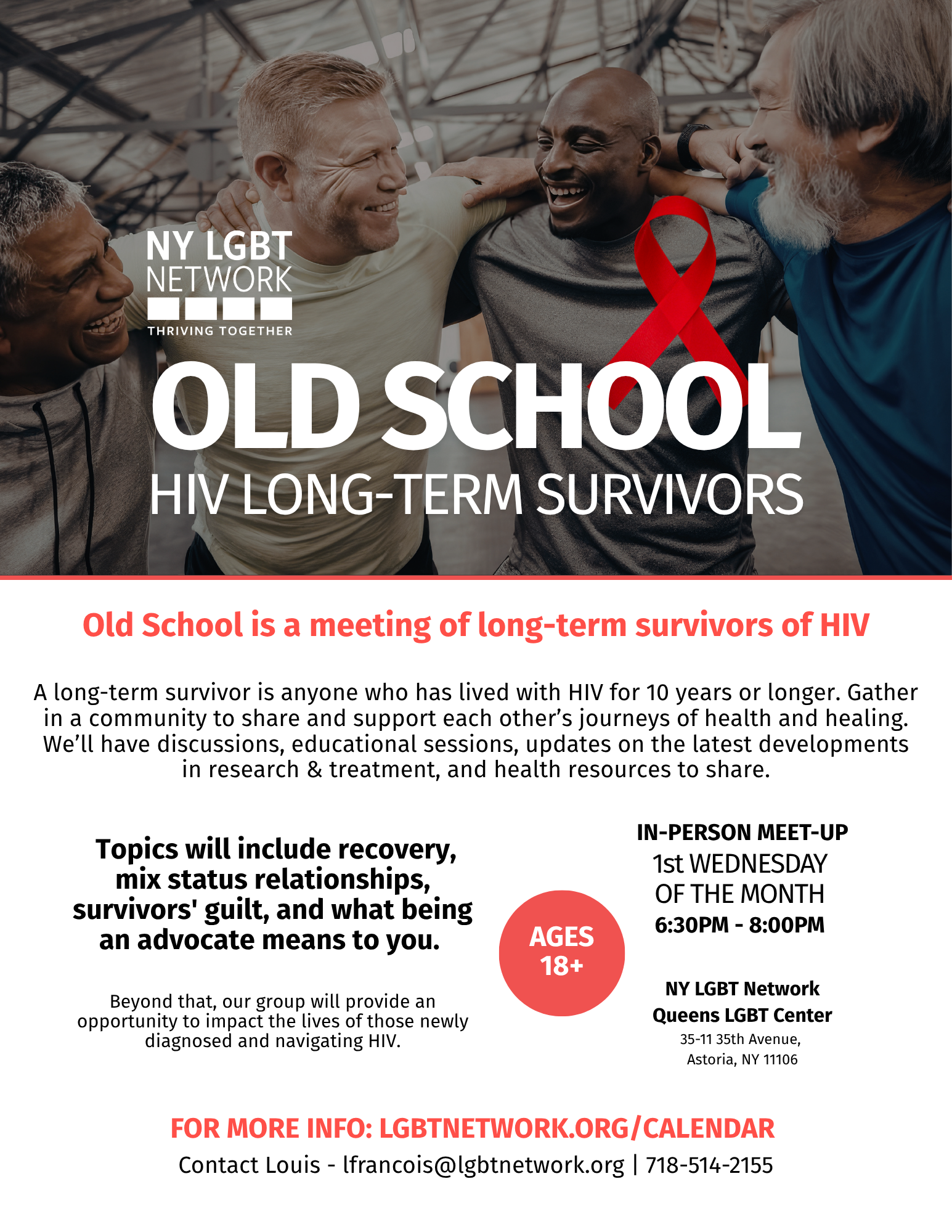 LGBT Network – Old School: HIV Long-Term Survivors (18+)